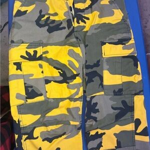 Camouflage Straight Leg Pants